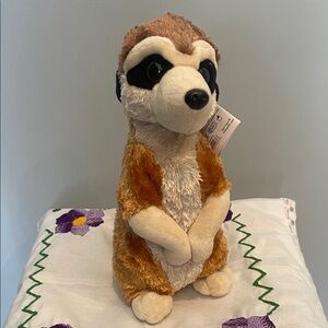 Plush Meerkat Toy - Brown and Cream new